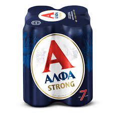 Alfa Beer (Άλφα Μπύρα) Κουτί 500ml x 4