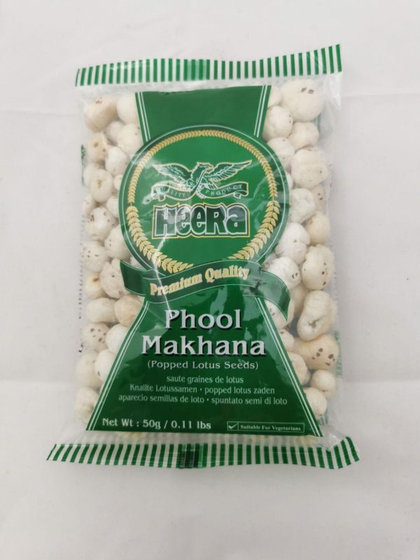 Heera Phool Makhana / Popped Lotus Seeds (Τηγανητοί Σπόροι Λωτού) 50g