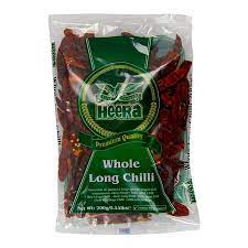 Heera Red Chillies Whole (Μπούκοβο) 100g
